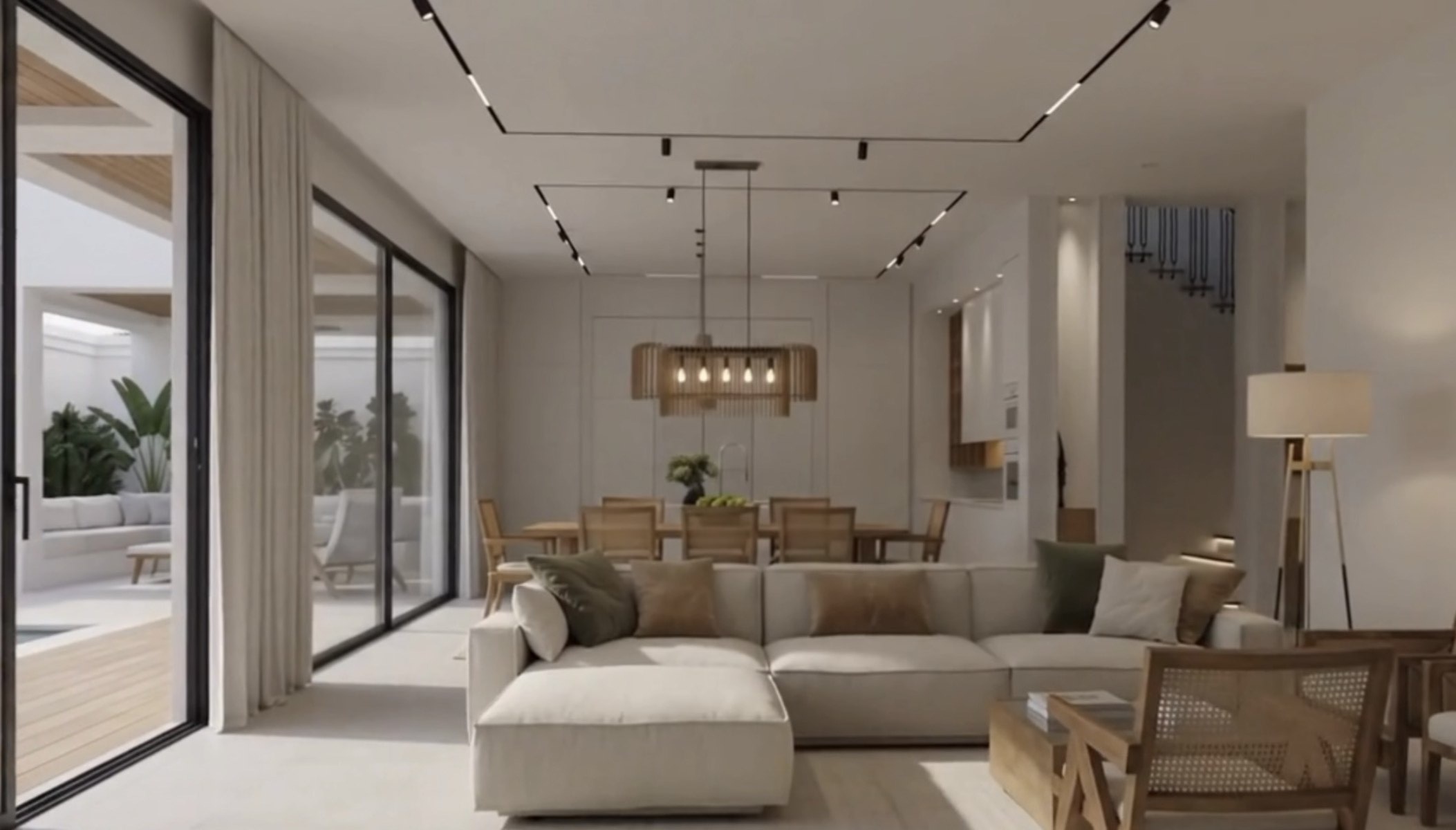 Living area in a Koh Samui luxury villa