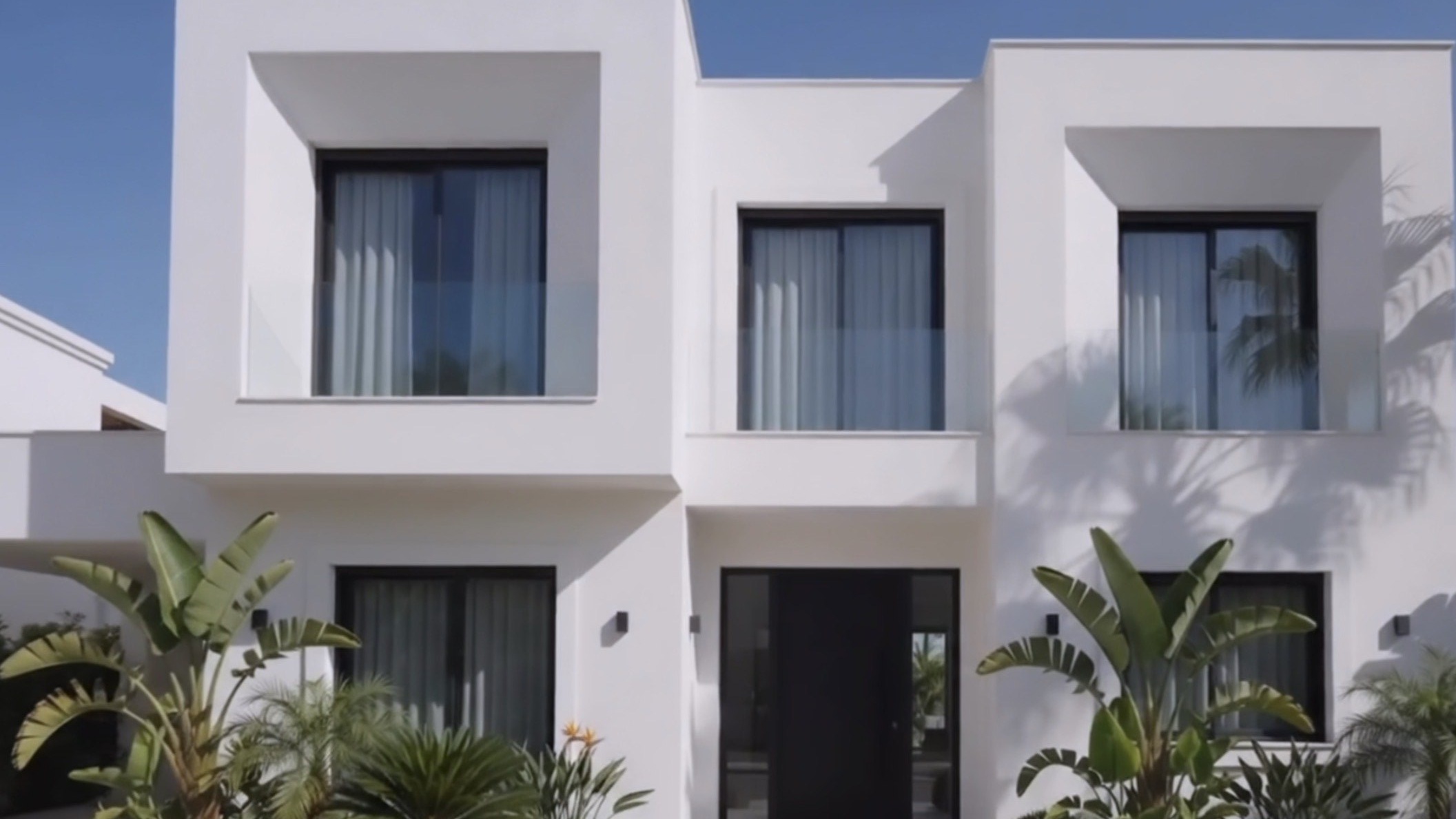 Modern villa exterior in Koh Samui